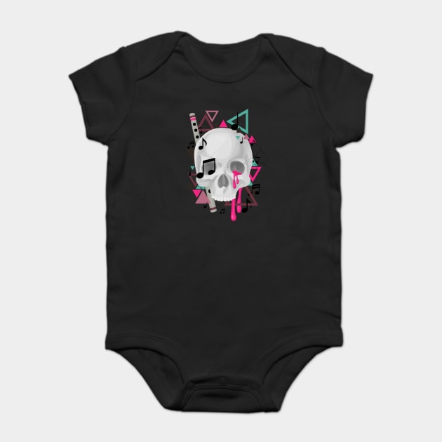 skull Baby Bodysuit by elyinspira